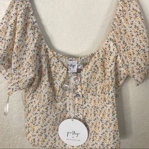princess polly floral peasant top!!!